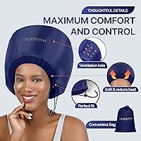 Vista 2 de Accesorio de capó para secador de pelo Granteva con una diadema integrada que reduce el calor alrededor de las orejas y el cuello - Accesorio