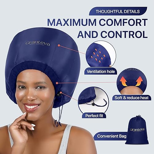 Miniatura 2 de Granteva Accesorio para secador de pelo con diadema integrada que reduce el calor alrededor de las orejas y el cuello, accesorio para secadora de