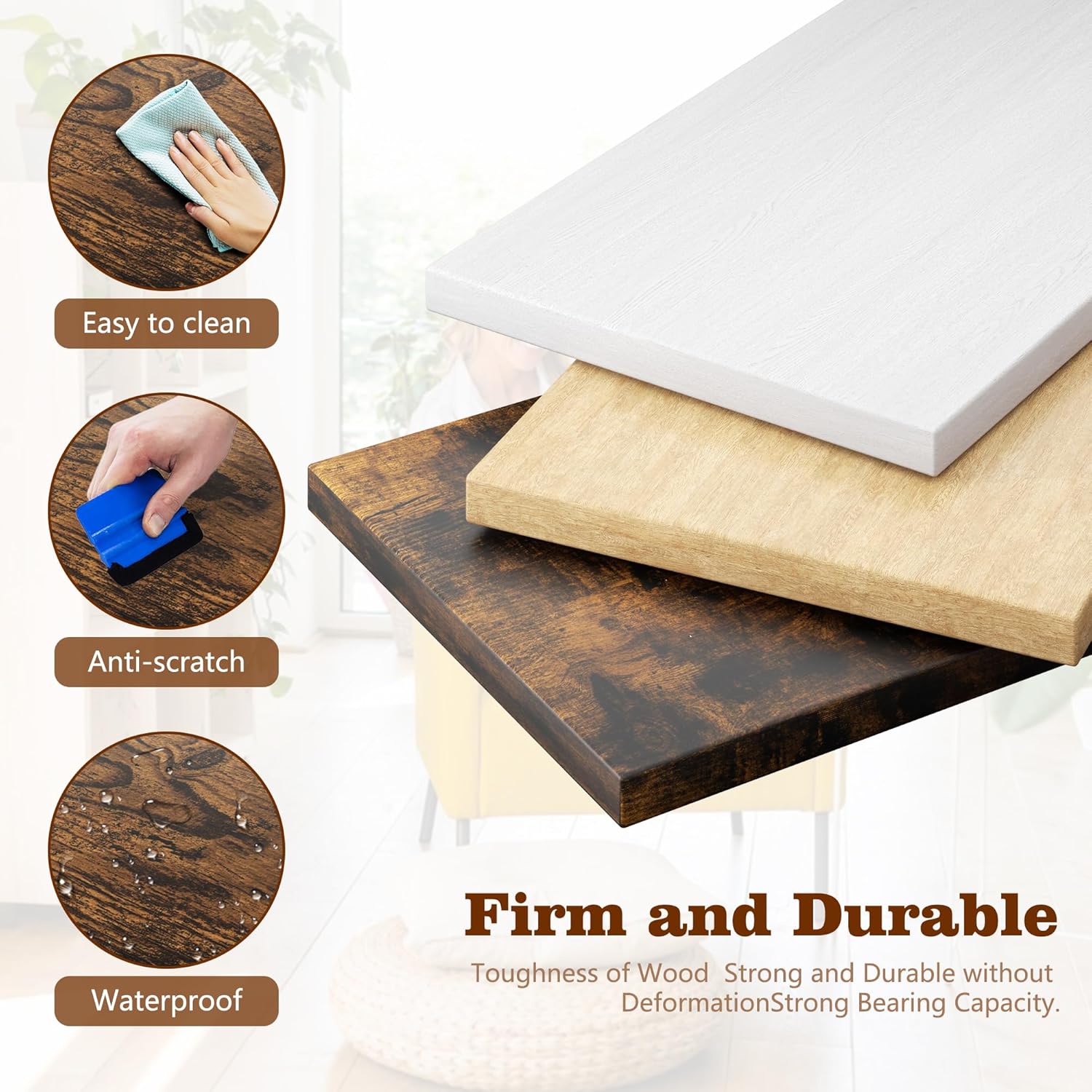 Shintenchi Cube Storage Organizer, 3 Tier Mid-Century Bookcase with Legs Cubeicals Retro Wood Organizer Storage Bookcase, Freestanding Open Book Shelves for Bedroom,Living Room,Office(Brown)