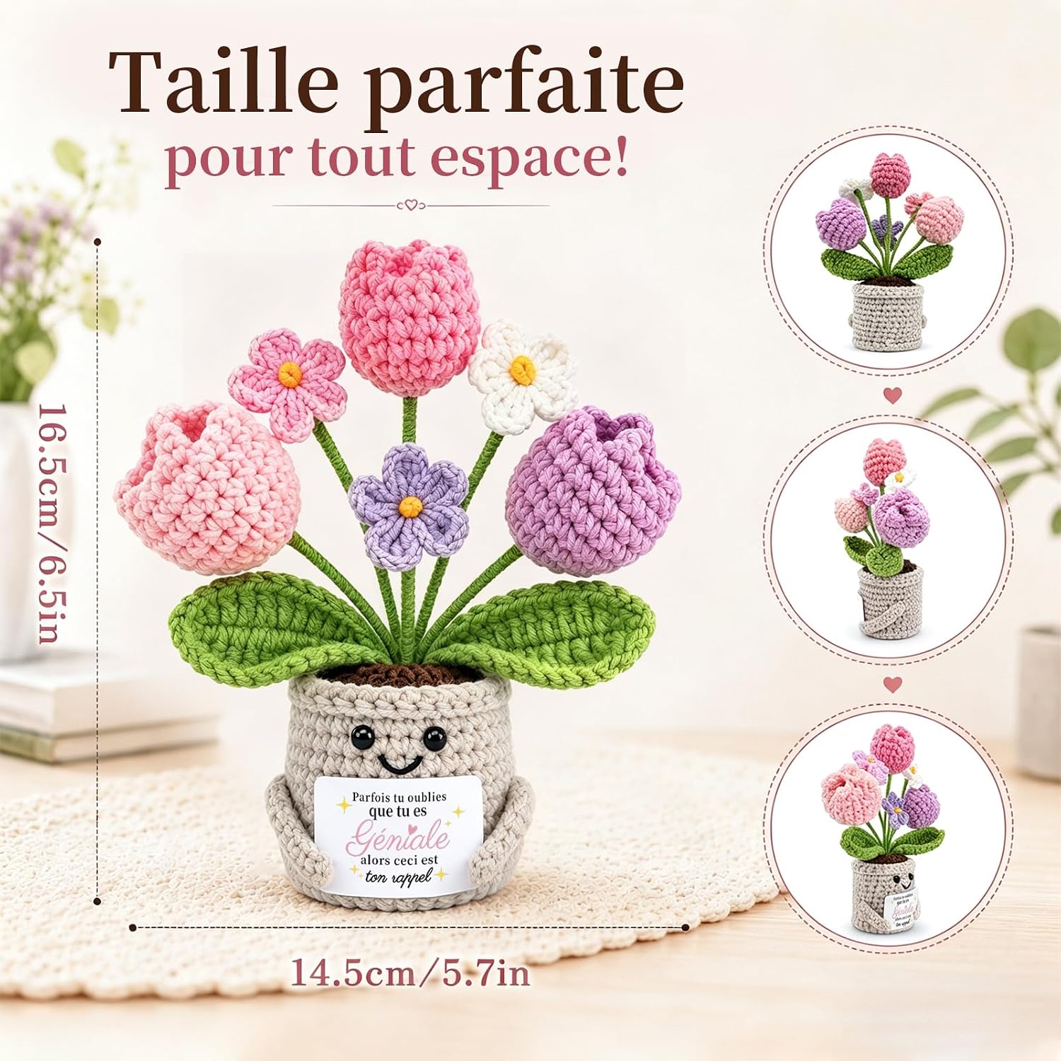 Cadeau Femme Maman Copine Amie Meilleure Amie Sœur, Cadeau Anniversaire Femme, Tulipe en T - Analyse des détails et conception