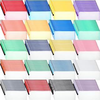 Zhehao 200 Pcs A6 Mesh Zipper Pouches Bulk 9.4"x4.5",Multiple Colors | Waterproof Pencil Bags for Office Supplies, Transparent Design for Stationery Storage, Organizers for Cosmetics Travel
