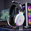 Rampage ROGUE White USB RGB Led Gaming Player Headset with Microphone