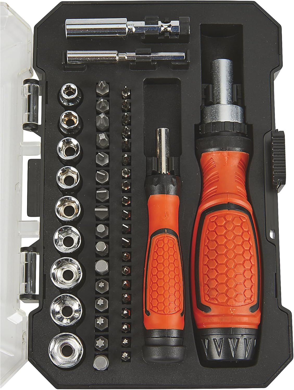 Ironton Ratcheting Screwdriver Sockets, 49-Pc. Set