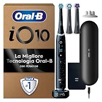 Oral-B Spazzolino Elettrico Ricaricabile iO 10 Nero, 3 Testine Oral B