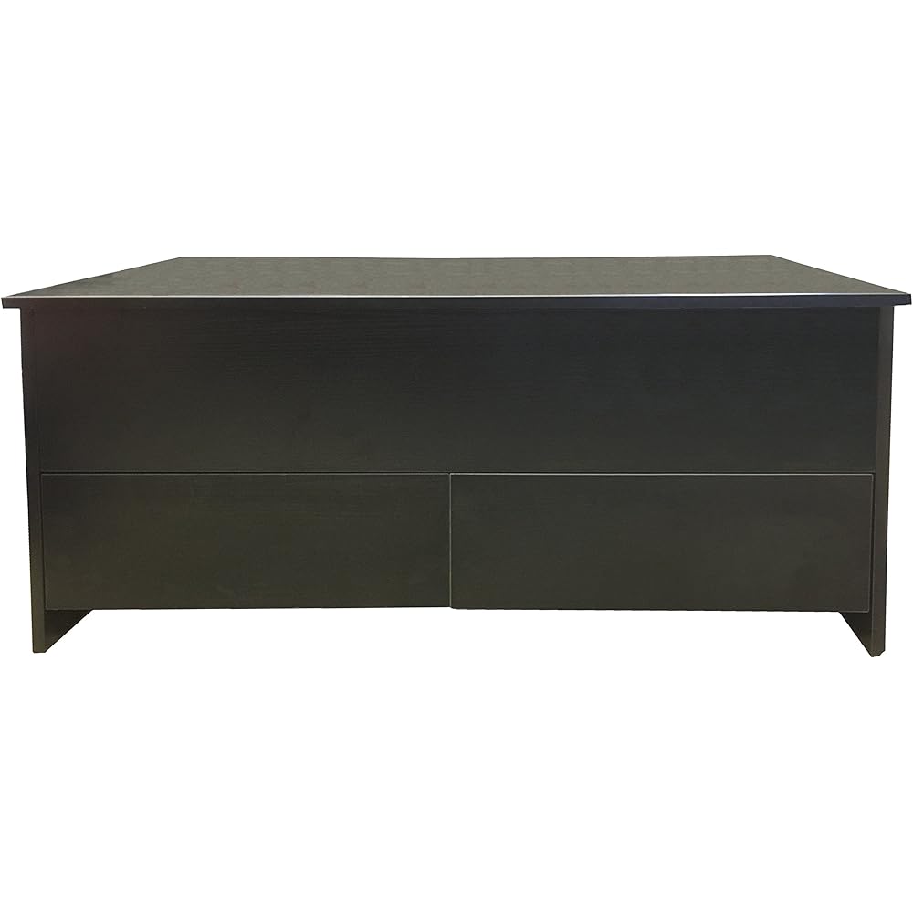 Redstone Coffee Table Slide Top with Storage Inside and 2 Drawers Black