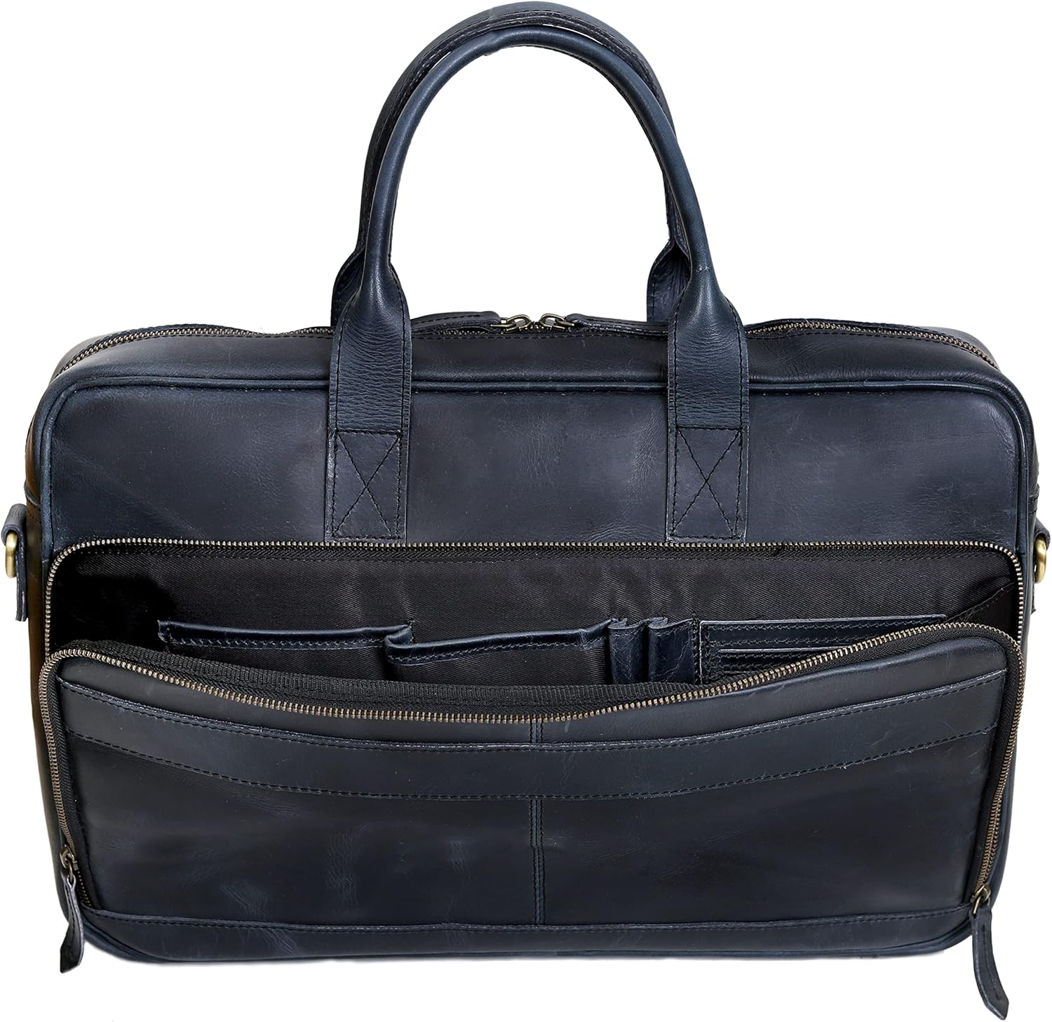 VC VINTAGE COUTURE Leather briefcase bag for men Leather Laptop Bags For Men and Women Travel Messenger Bag - Image 6