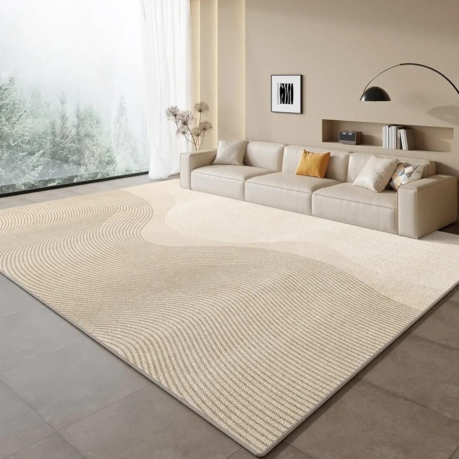 Alfombras geométricas a rayas de 120x150cm ideales para decoración artística de interiores