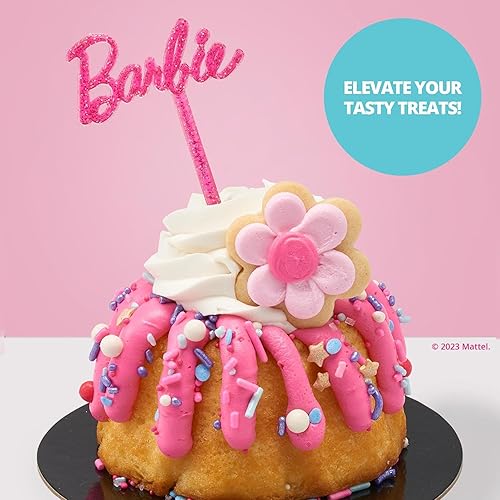 Miniatura 4 de DecoPac Pinchos Barbie para pasteles, cupcakes y más  36 palitos rosados, ideales para cumpleaños, fiestas y celebraciones. Personaliza tus