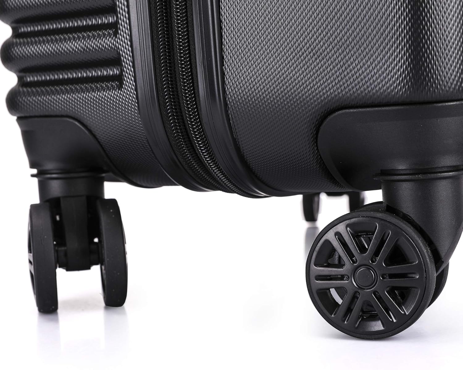 InUSA ALLY Travel Suitcase with Spinner Wheels | Lightweight Ergonomic Luggage Handles and TSA Lock Spacious Traveling Suitcases | 28 Inch Hardside Large Luggage | Black