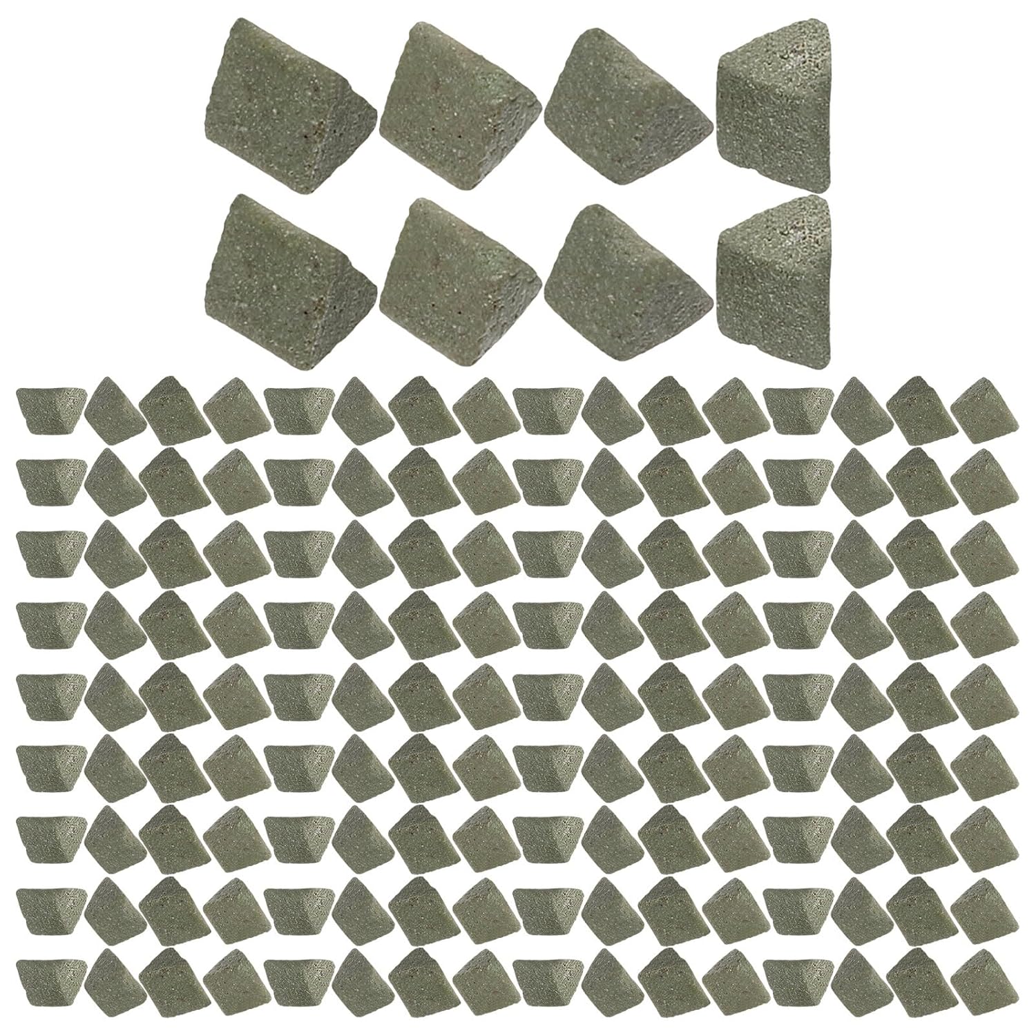 Ceramic Triangle Abrasive 450 Gram Pack for Tumbling Polishing Grinding Craft Tumbling Abrasive Media for Vibration Buffing Machines for Rock and Jewelry