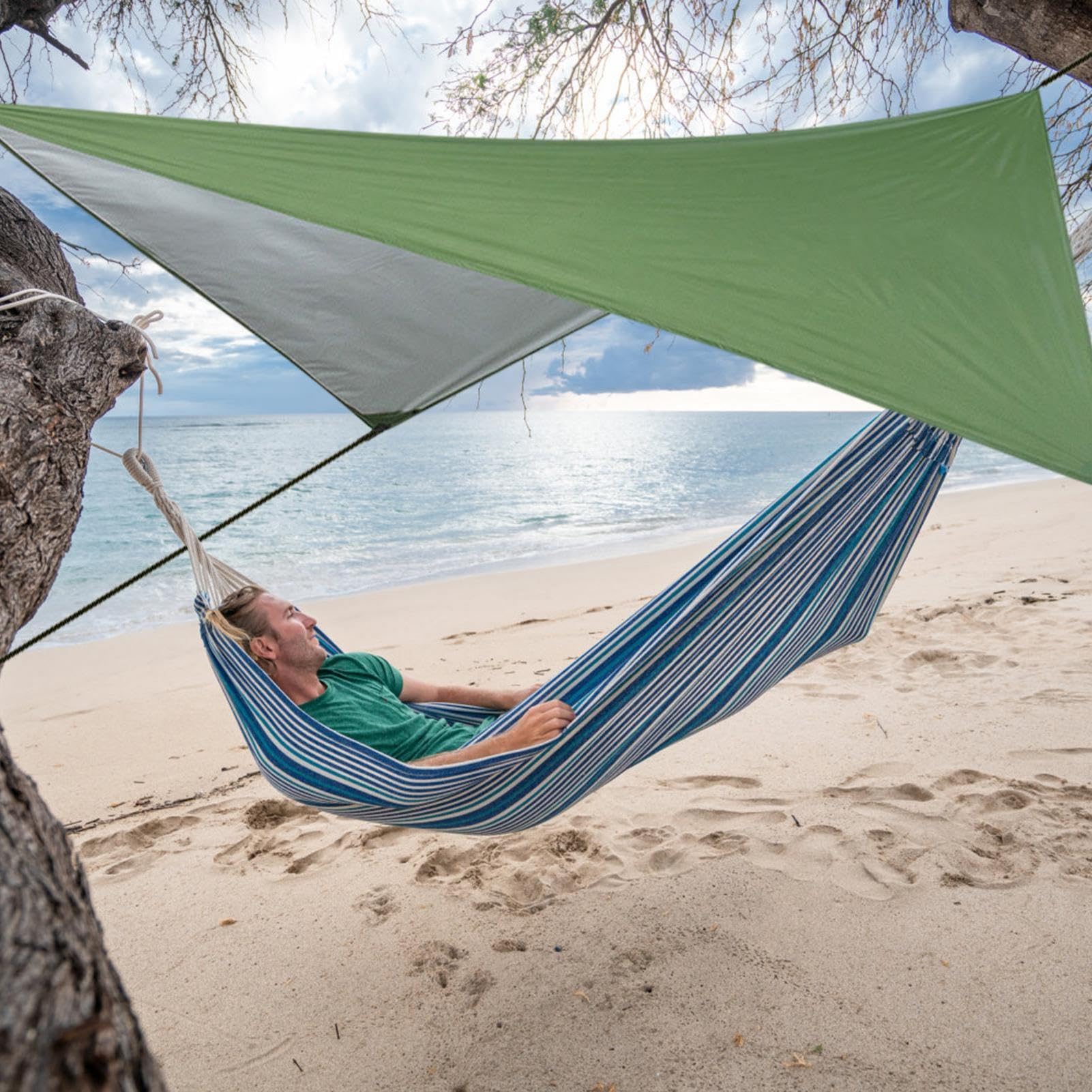 Hängematten-Regenfliege, wasserdichte Campingplane, reißfeste Hängematten