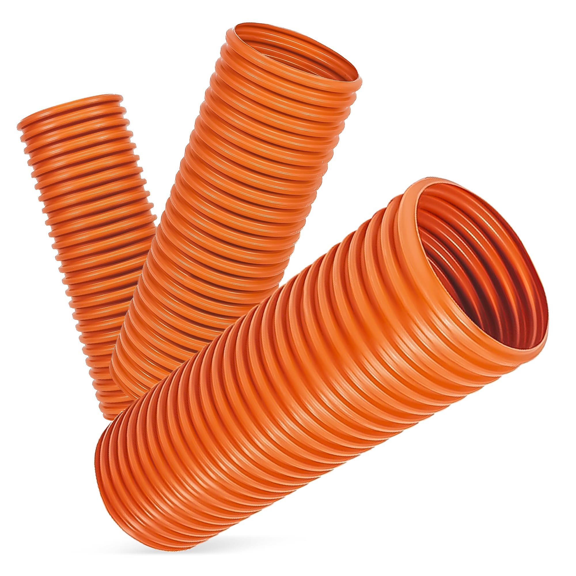 Instalguru - Tubo de alcantarillado ondulado DN315 kg, color naranja, polipropileno, 1000 mm