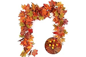 RECUTMS Autumn Maple Leaf Garland