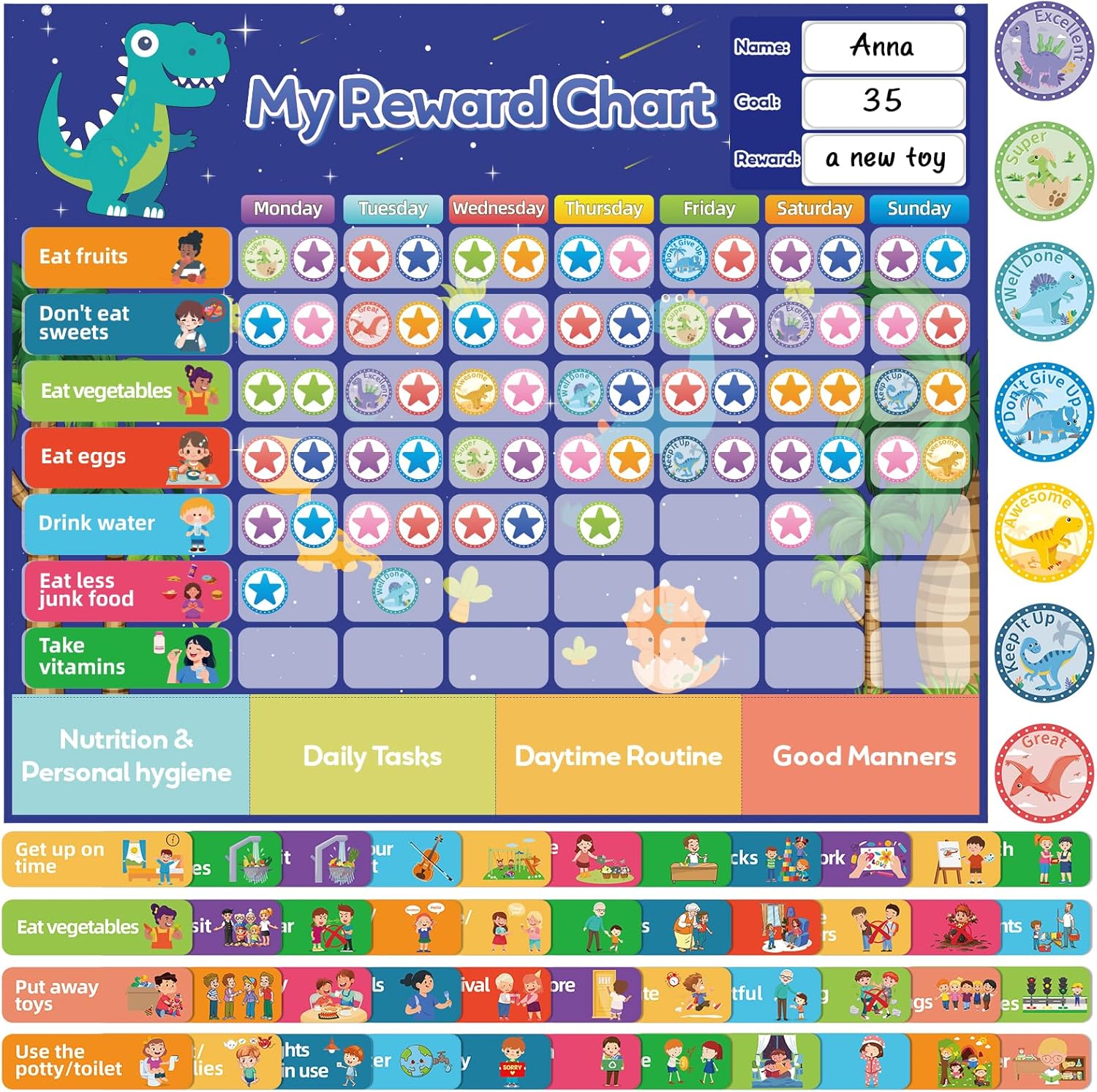 Circle Time Learning Center Classroom Pocket Chart, Circle Time Calendar Preschool Include 224 Cards, Educational Pocket Chart Material, Learning Calendar Weather Letter Counting Color Shape