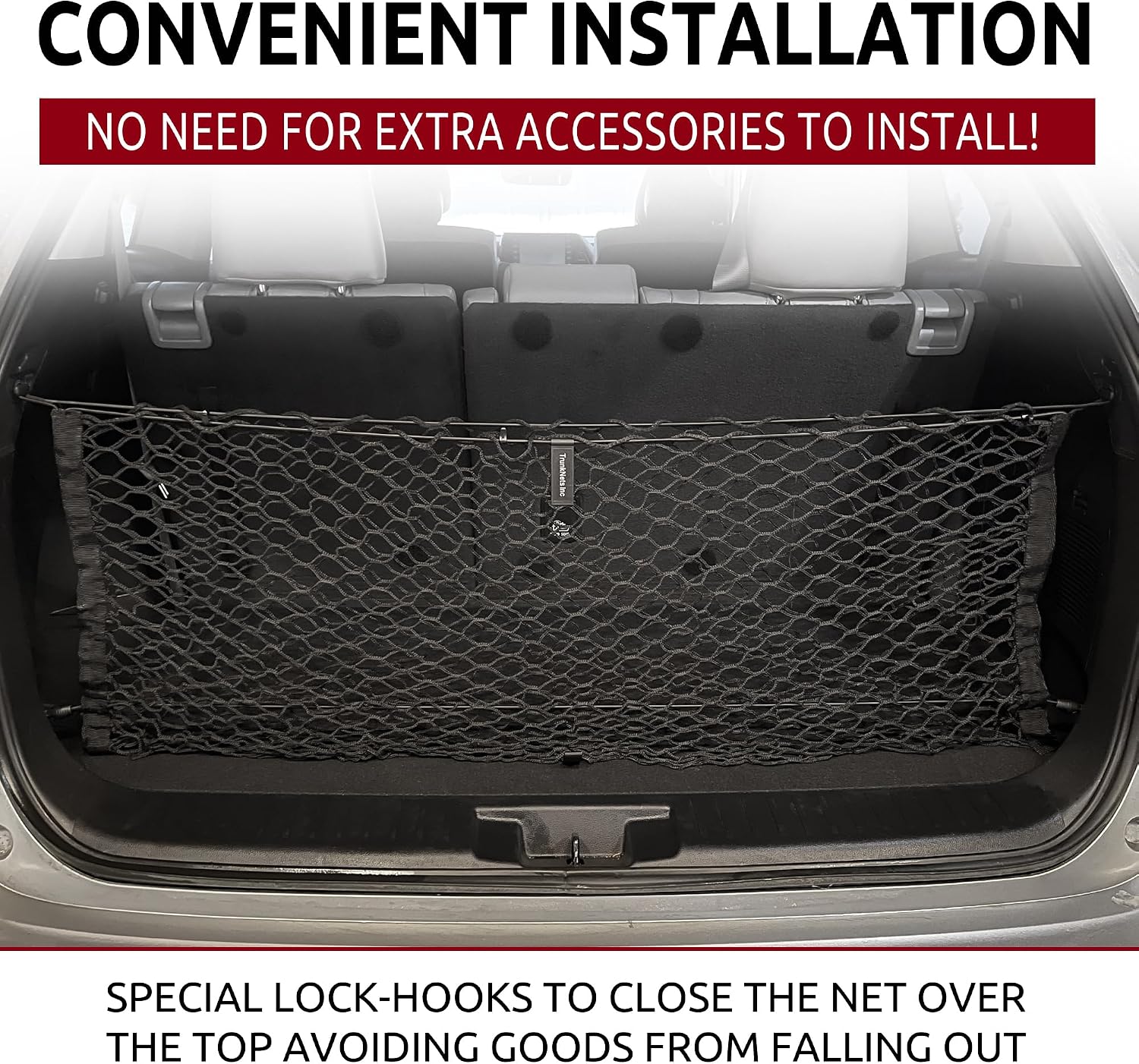 Envelope-Style Trunk Cargo Net for Toyota Highlander 2020-2026 – Premium Rear Storage Organizer | Flexible Mesh Net for SUVs & Trucks – Secure & Space-Saving Trunk Organization