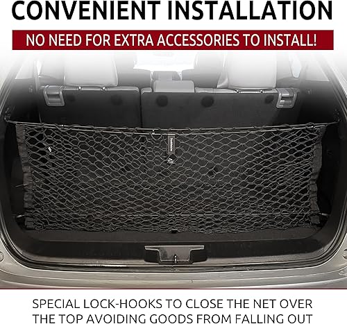 Vista 3 de Envelope-Style Trunk Cargo Net for Toyota Highlander 2020-2026 – Premium Rear Storage Organizer Flexible Mesh Net for SUVs & Trucks – Secure &