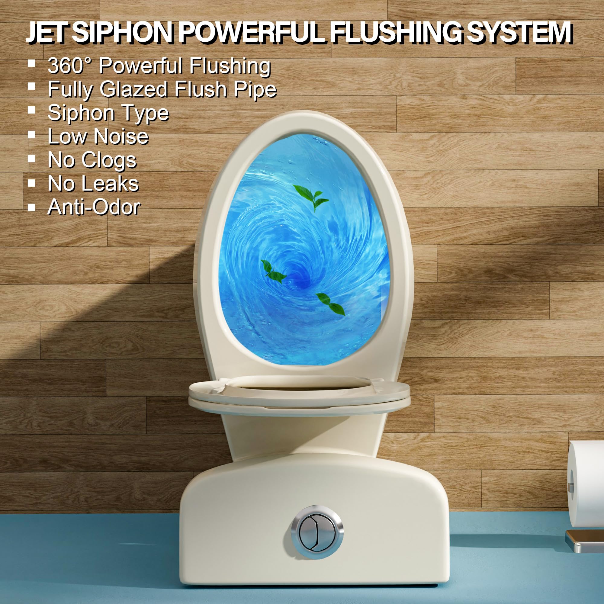 Tall Toilet 21 Inch for Seniors, Extra High Toilets, Comfort Elongated ...