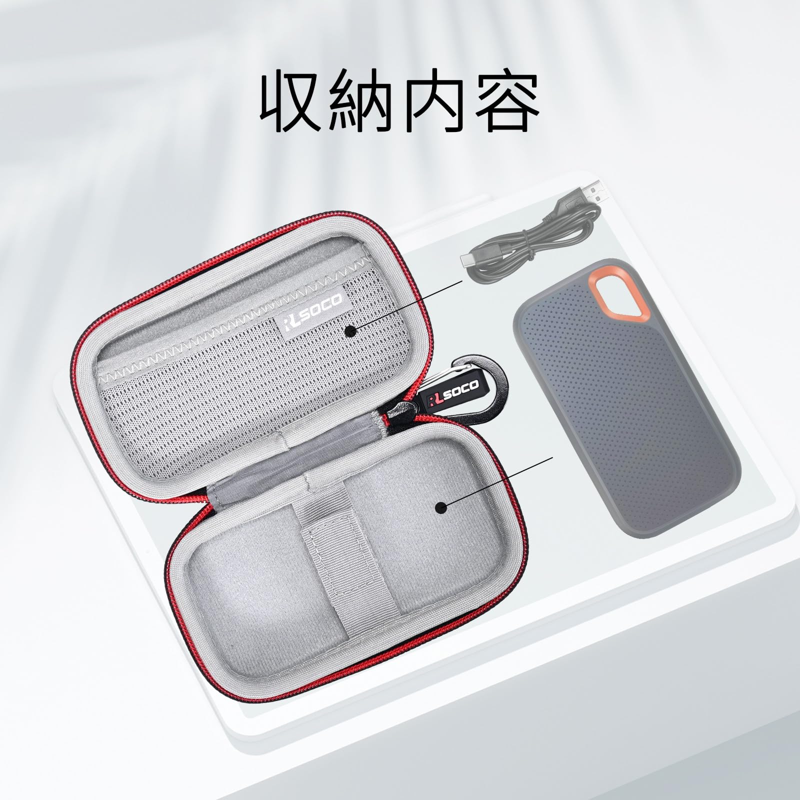Amazon.co.jp: RLSOCO 収納ケース SanDisk PortableSSD 500GB 1TB 2TB 