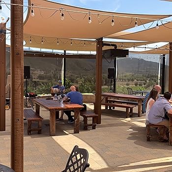 Amazon Com Workpoint Rectangle 6 X10 Patio Sun Shade Sail Sand Color Shade Sail Uv Block Shade For Outdoor Cover Awning Backyard Garden Yard Garden Outdoor