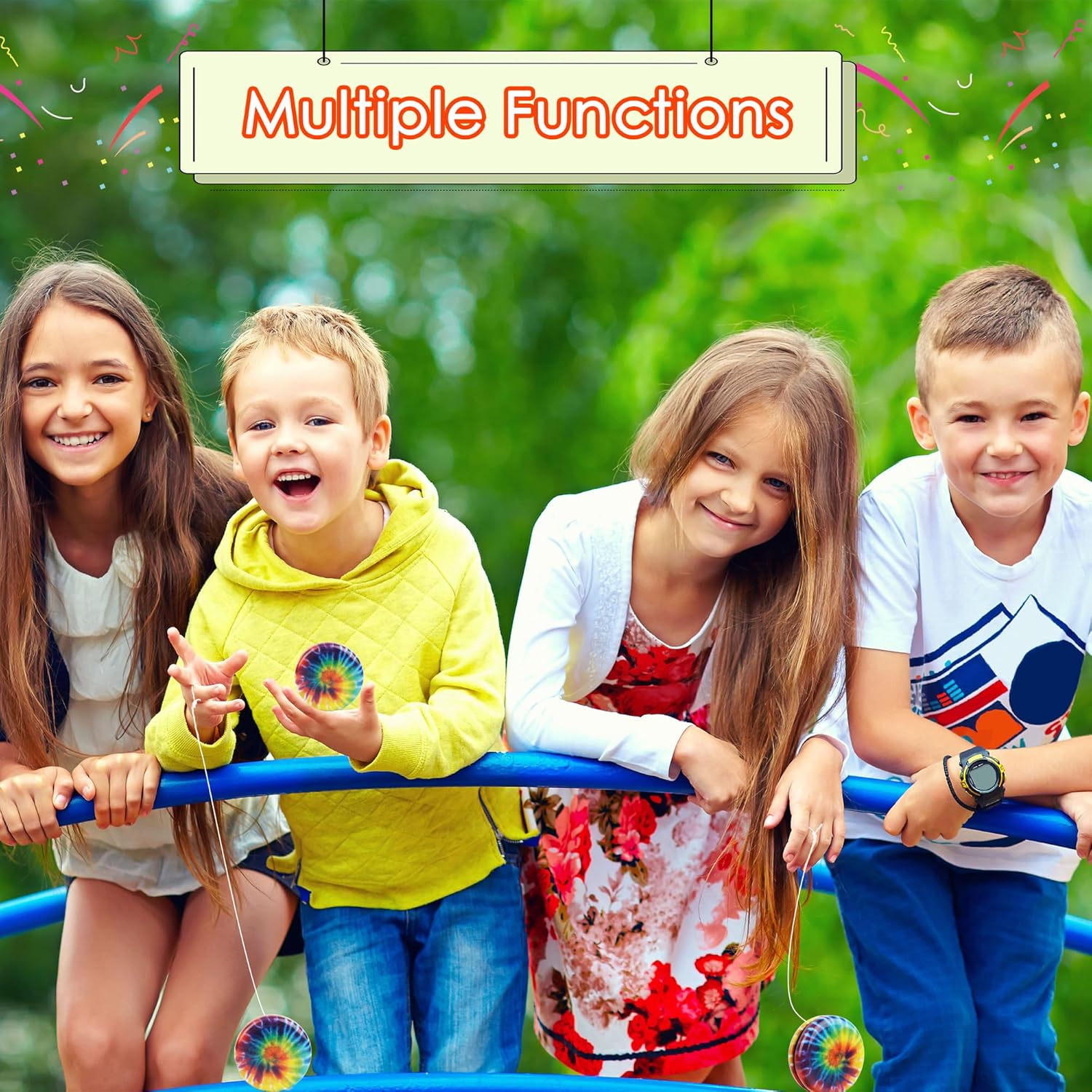 55 Pcs Yoyos for Kids Metal Yo Yo Toys with Colorful Designs Birthday Party Favors Goodie Bag Fillers Holiday Stocking Stuffers Classroom Prizes