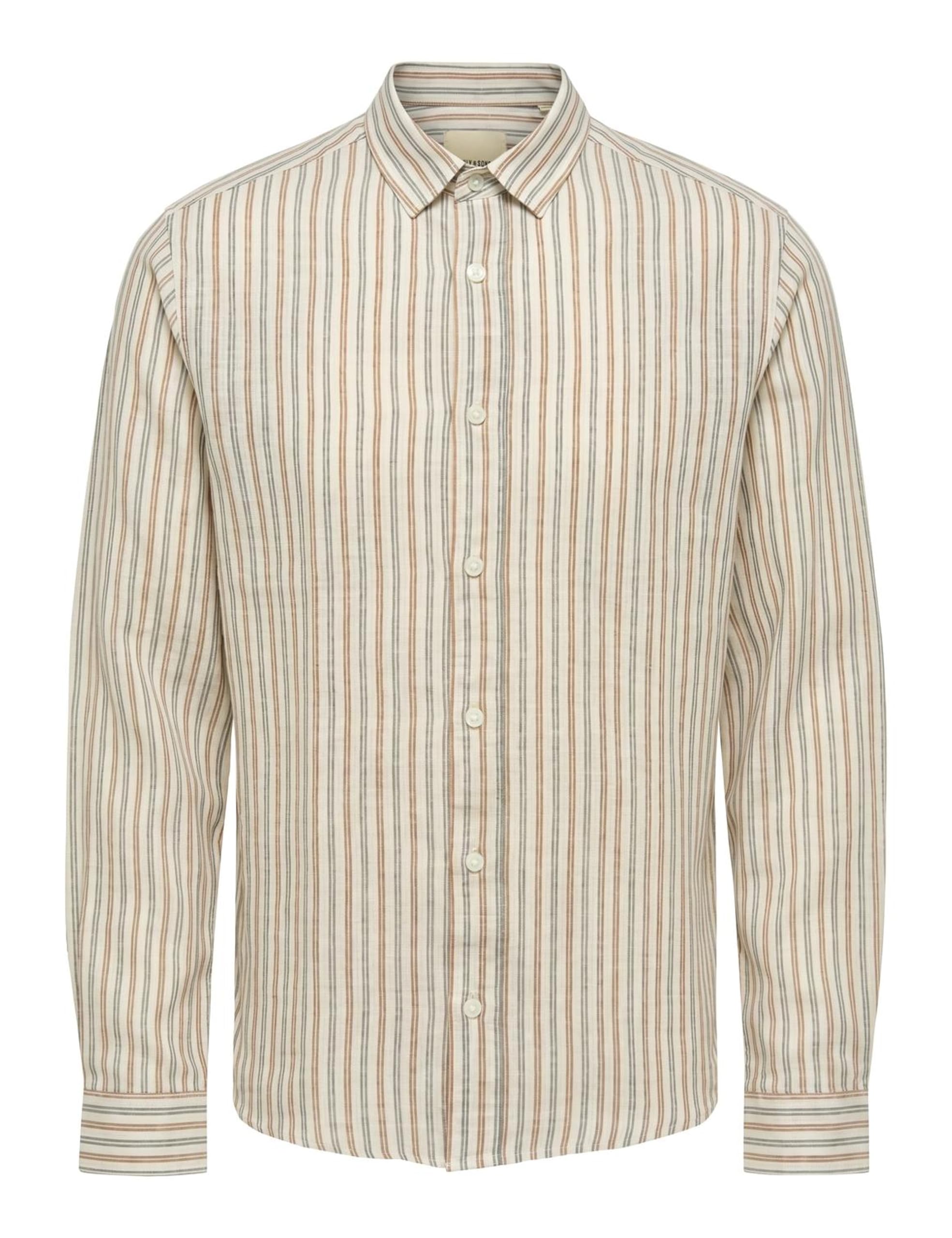 Only & Sons Onscaiden Life Ls Stripe Linen Noos
