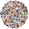 Cartoon Stickers 100PCS Vinyl Waterproof Terror Stickers for Laptop Water Bottles Skateboard Computer Phone Bumper Car,Game FNAF Stickers for Teens Kids Adults
