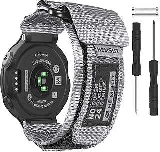 [torbollo] ガーミンベルト GARMIN(ガーミン) Foreathlete/Forerunner735xt/220/230/235/620/630/ Approach S20/S5/S6 交換ベルト 通気性がよく 汗をかきにくいガーミンナイロン替えばんど