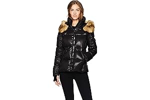 Women's Kylie Down Puffer Jacket with Faux Fur Trimmed Hood for Warmth and Style