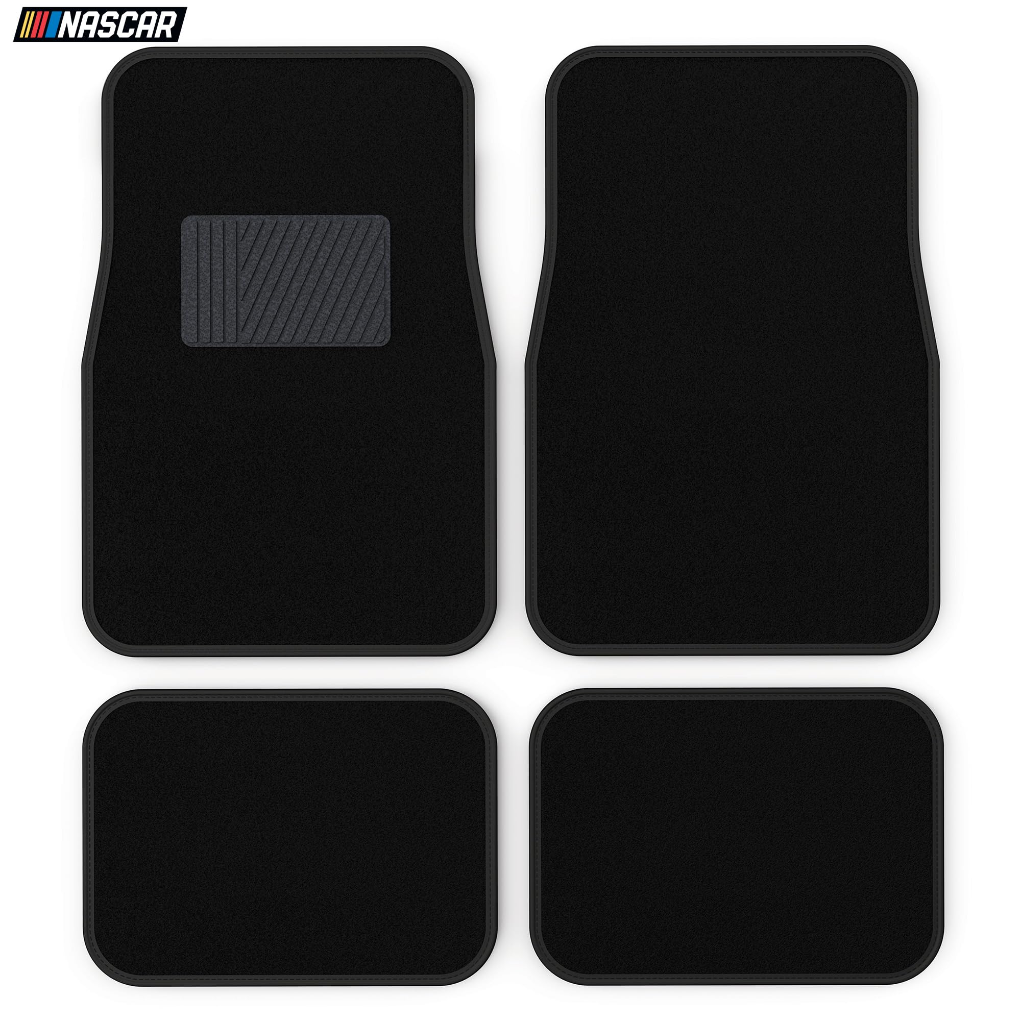 NASCAR Carpet Car Mats 4-Piece Car Mats Full Set Universal Fit for Cars Trucks SUVs All-Weather Protection Shielding — view 5