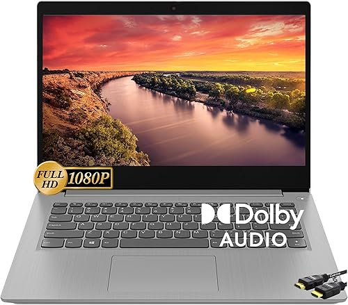 Lenovo Laptop Ideapad 3 2023 FHD Essential de 14 pulgadas, Intel i3-1115G4 de 11. grado hasta 4.1 GHz (Beat i5-1035G4), Wi-Fi 6, Dolby Audio, lector