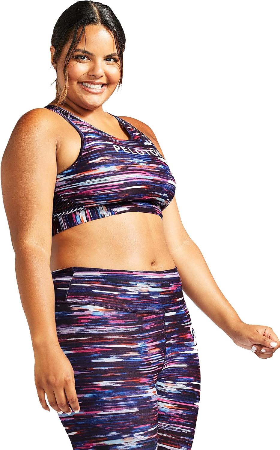 Peloton Womens Printed High Neck Sports Bra