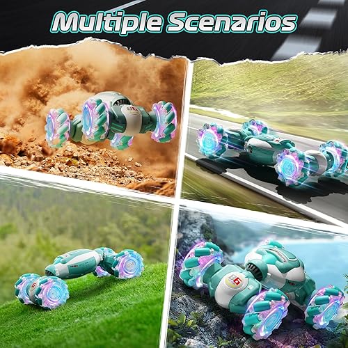 Miniatura 2 de Auto de acrobacias RC con detección de gestos, las mejores ideas de regalo de cumpleaños para niños de 6 a 12 años, juguetes para niños de