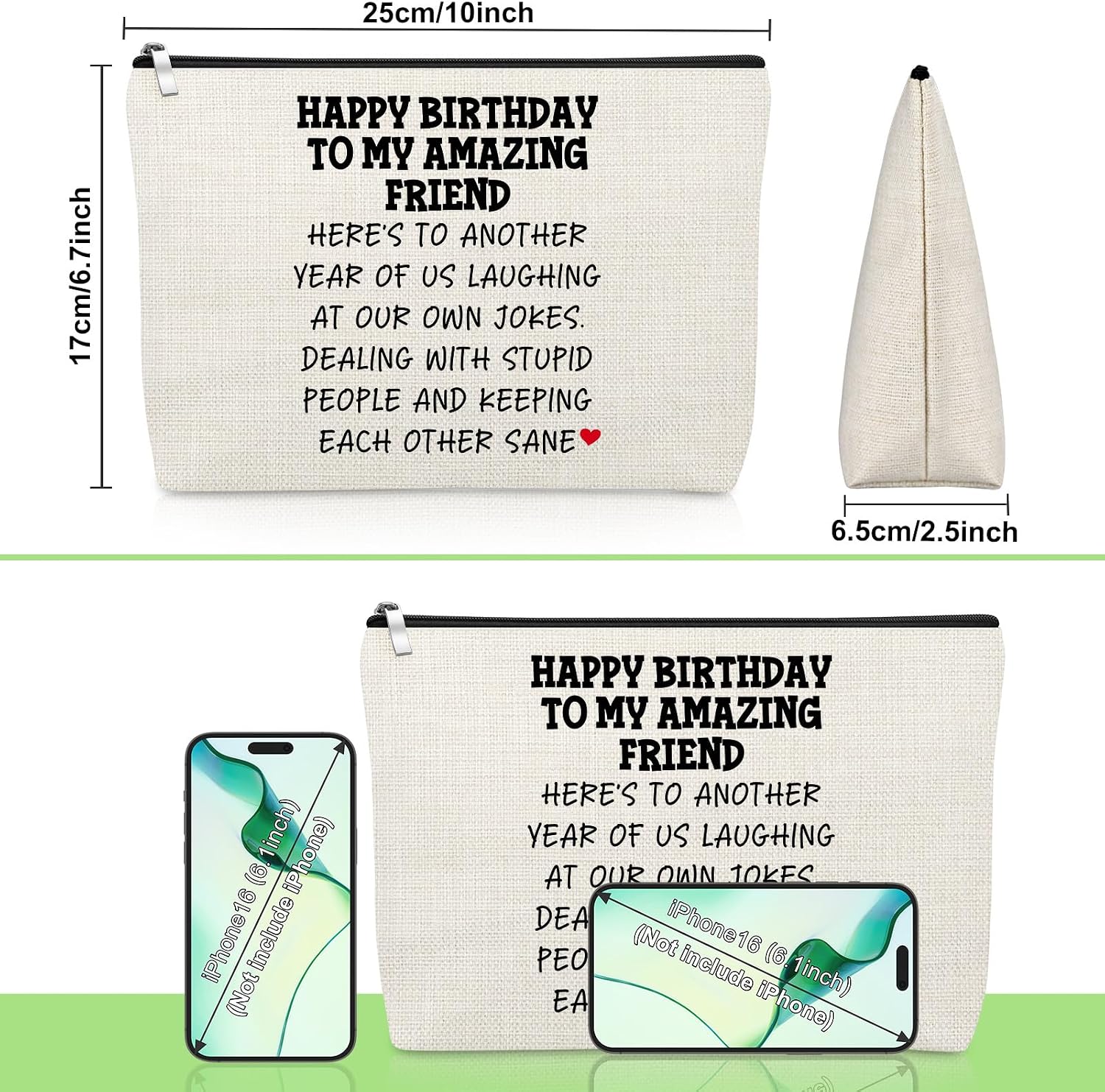 Birthday Gifts for Women Friendship Gifts for Women Makeup Bag image 2