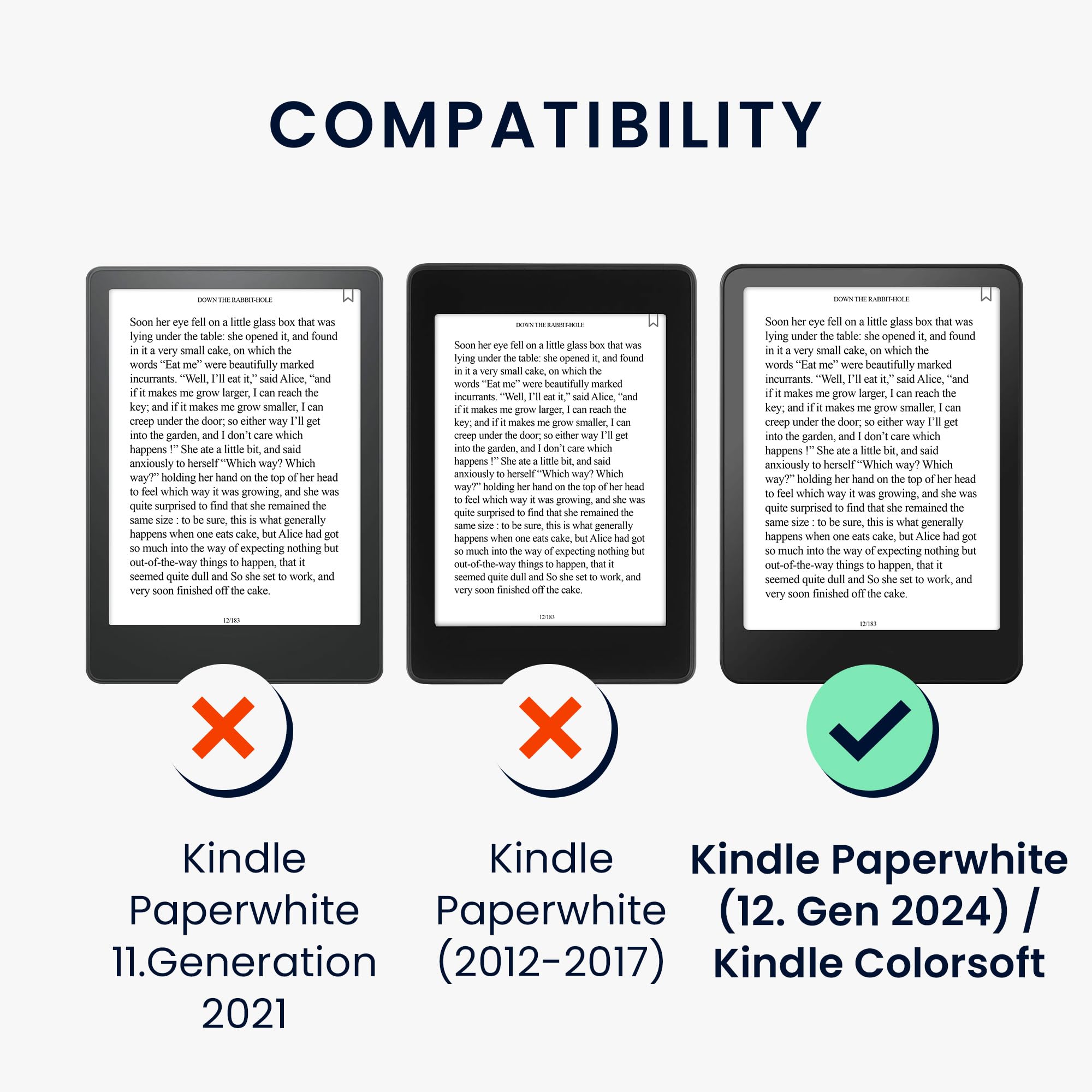 Image secondaire de l'Étui Hibou Endormi pour Kindle Paperwhite - Protection Tendance Turquoise-Marron