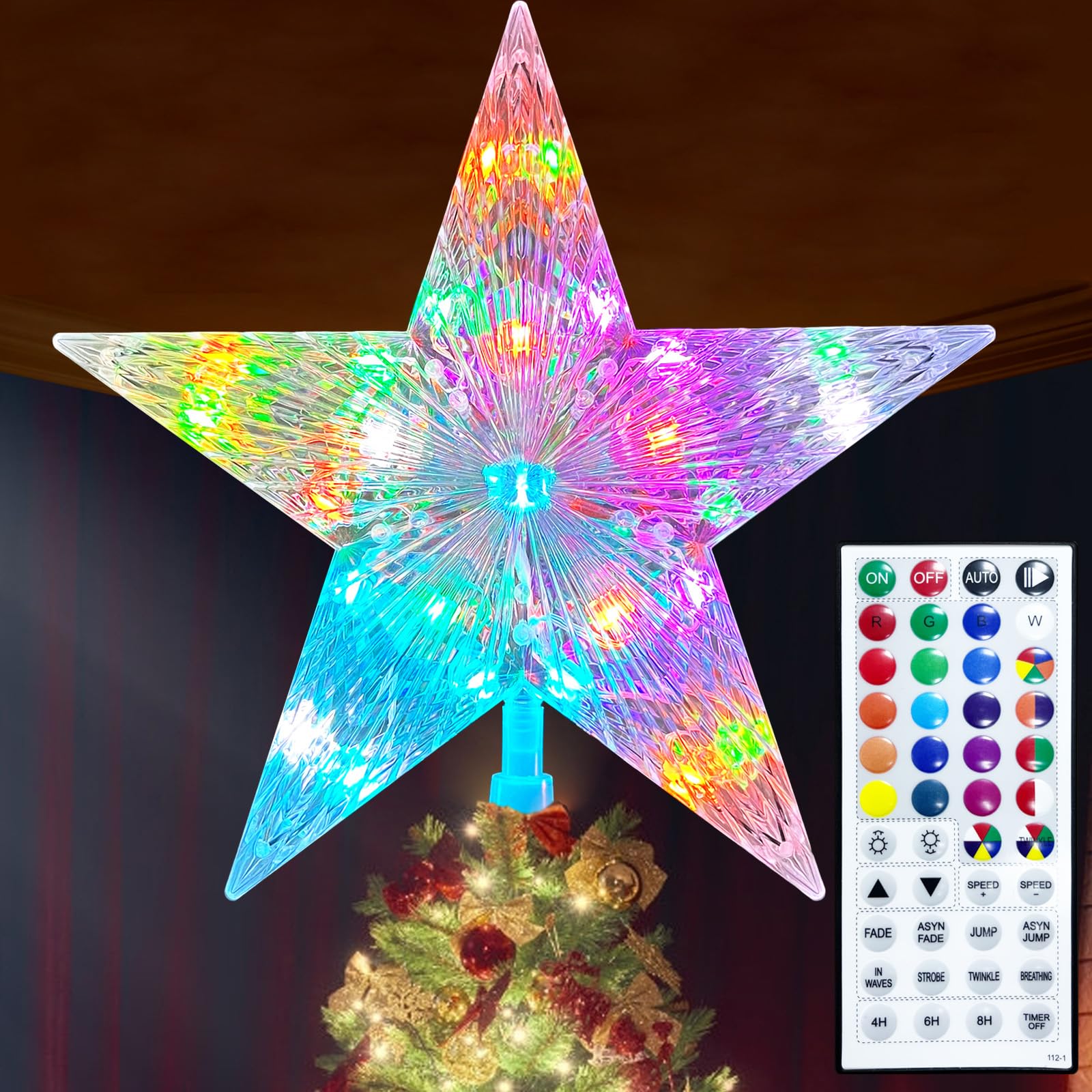 Amazon.com: Christmas Tree Topper Star 9.0