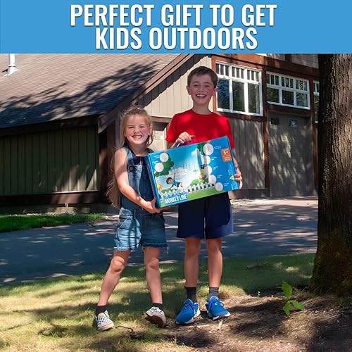 Miniatura 7 de Hyponix - Carrera de obstáculos ninja para niños, 2 líneas flojas de 60 pies con 13 obstáculos resistentes a la intemperie, red de mono, tecnología