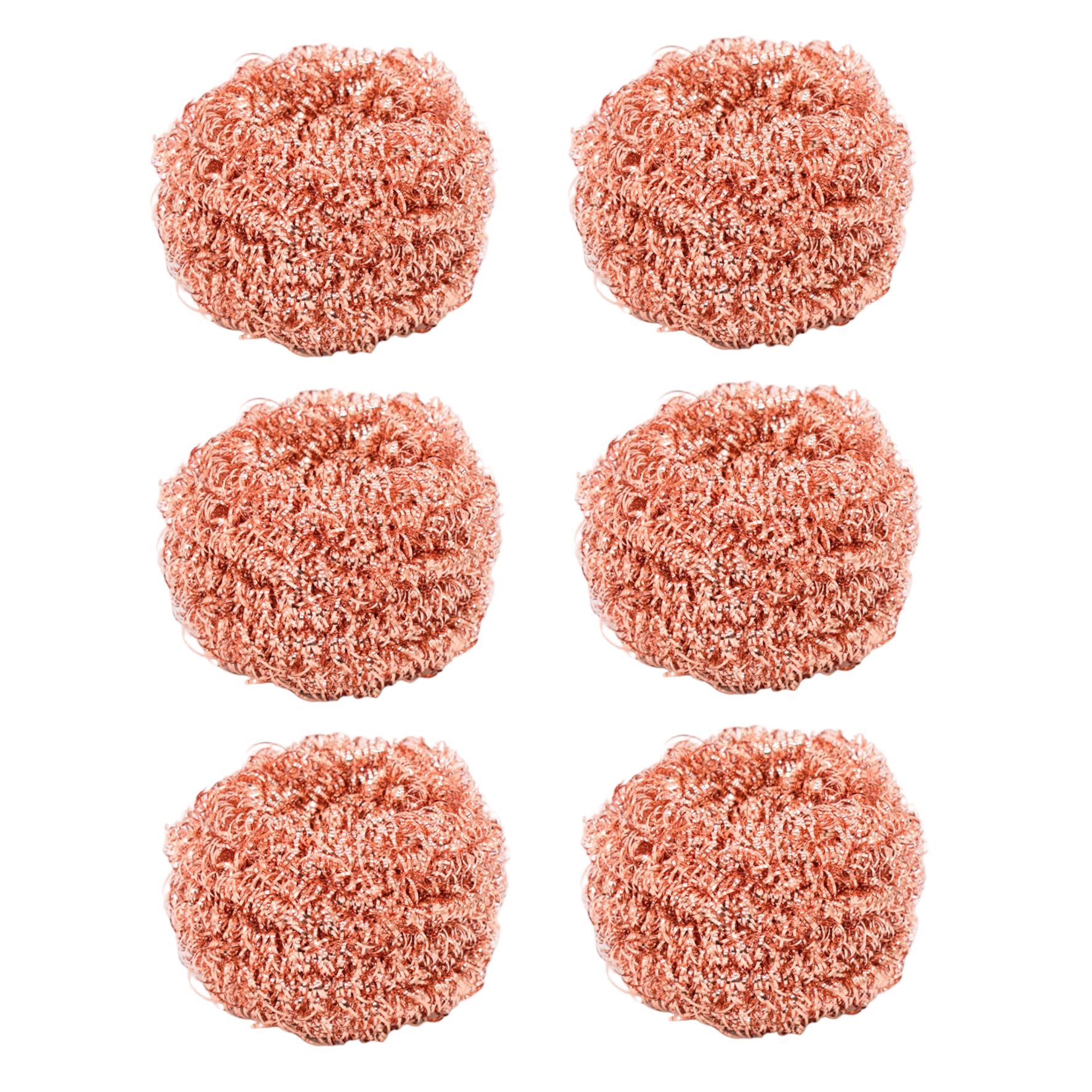 Uanqfegy Copper Scrubber - 6PCS Non-Scratch Scouring Pads
