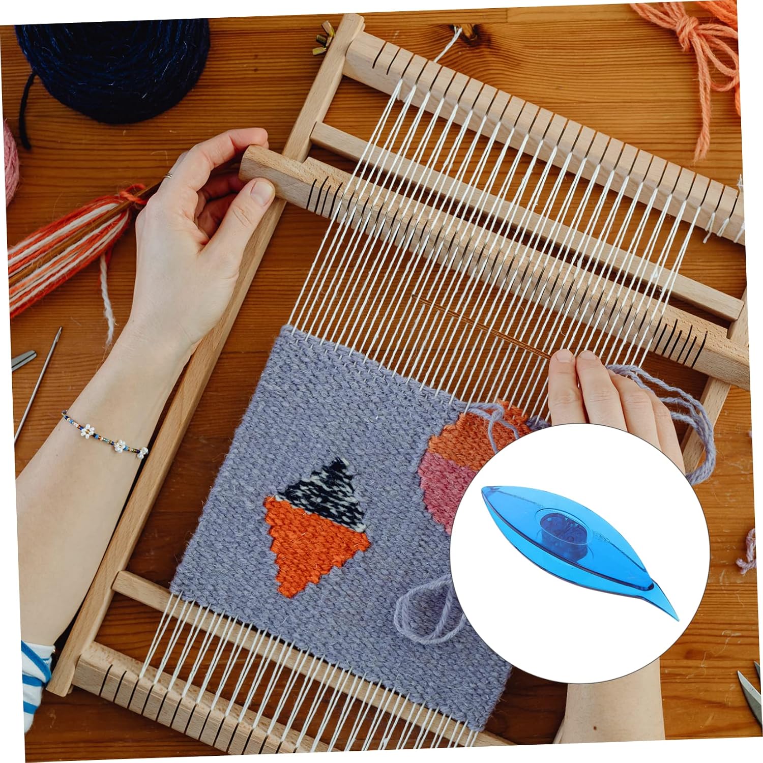 PERSELOSO 2pcs Lace Making Tools Craft Needles Tatting Shuttle Kit for Home Weaving Projects Comfortable Grip for Beginners and Handicraft Enthusiasts