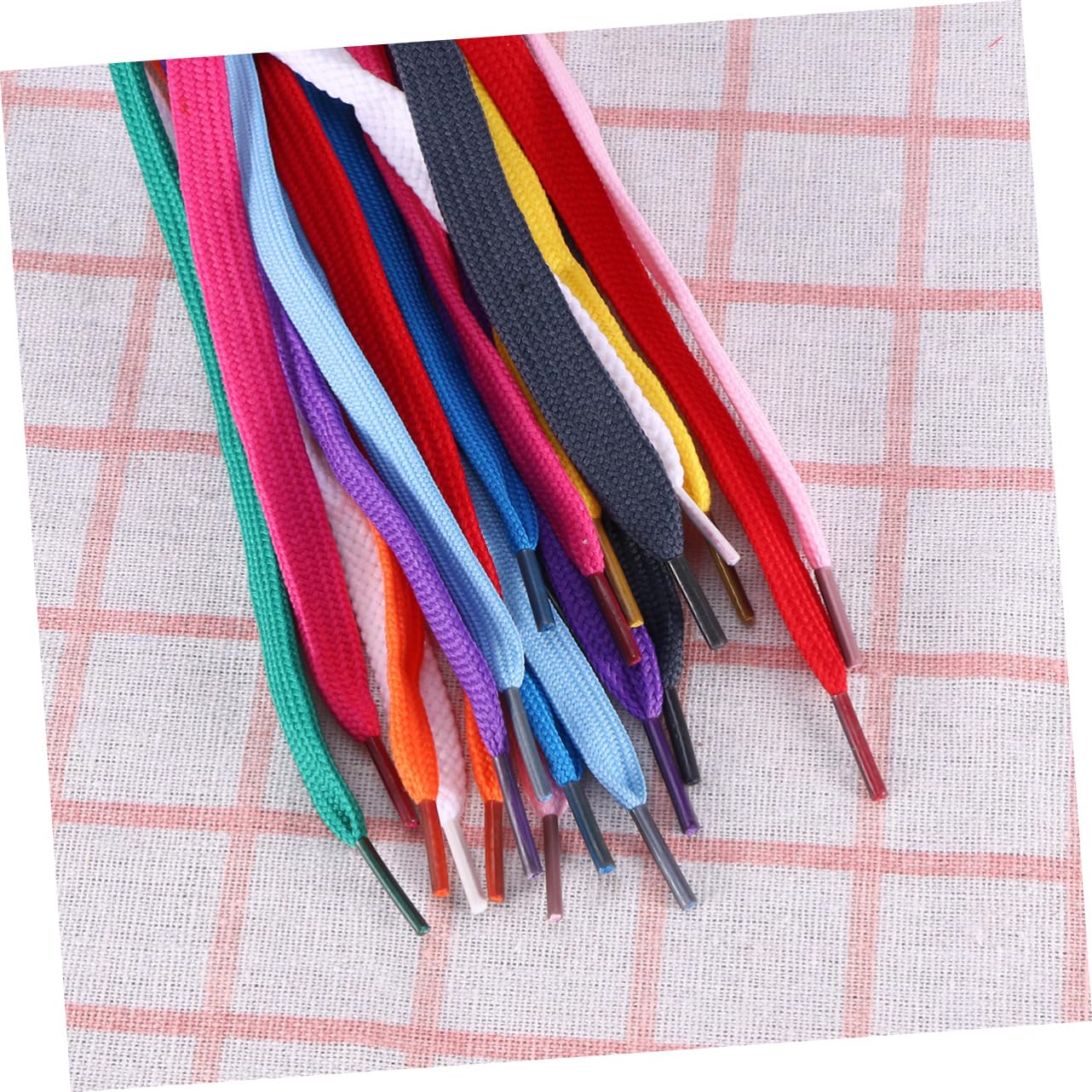 12paia Lacci Piatti Per Scarpe Sportive Stivali Da Ginnastica in Poliestere Nylon