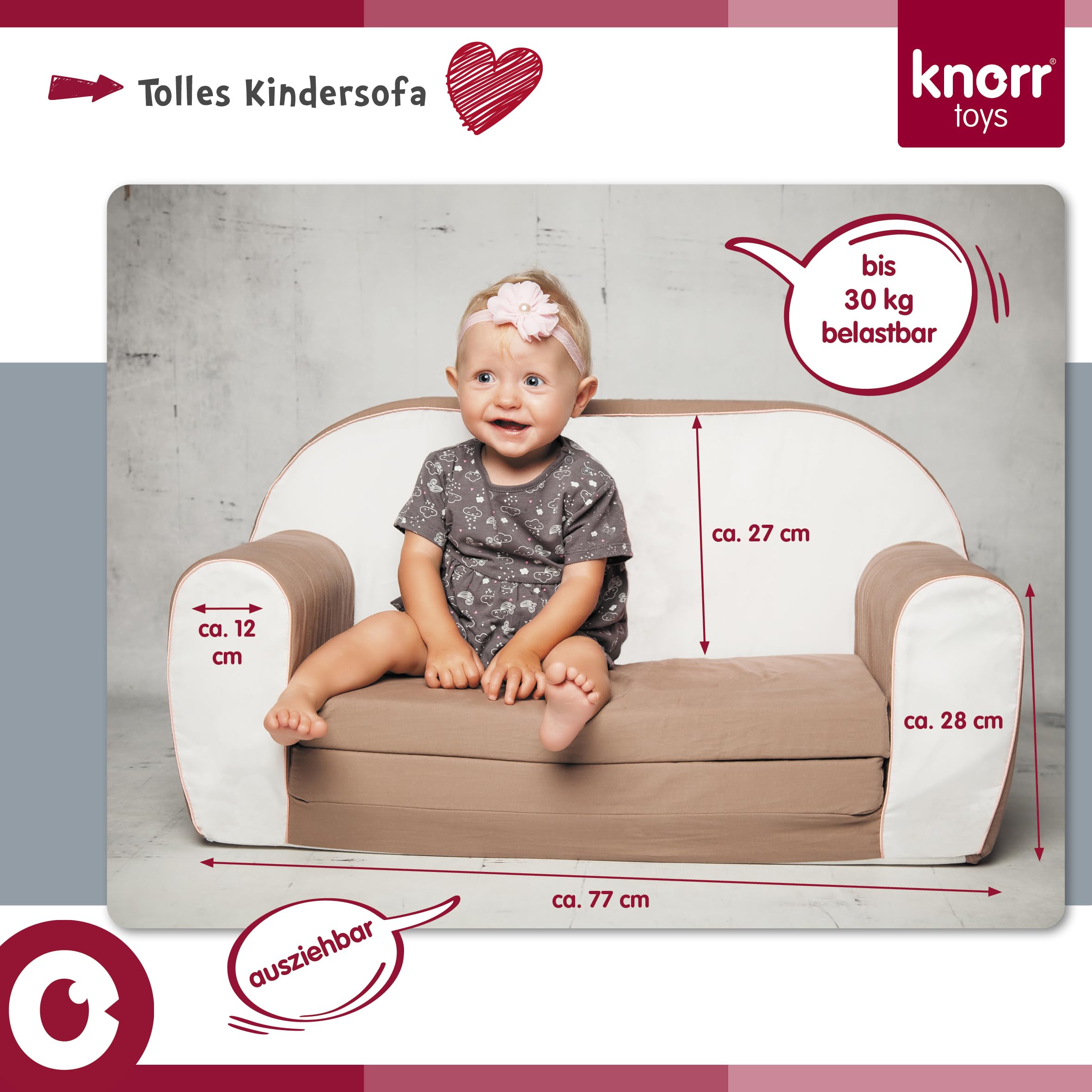 Knorrtoys 75003 - Kindersofa - Dino