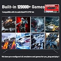 Vista 2 de Unidad de juego de 2 TB, USB 3.0, juegos incorporados, disco duro externo compatible con Mac OSLinuxWindows XP781011, HDD portátil compatible