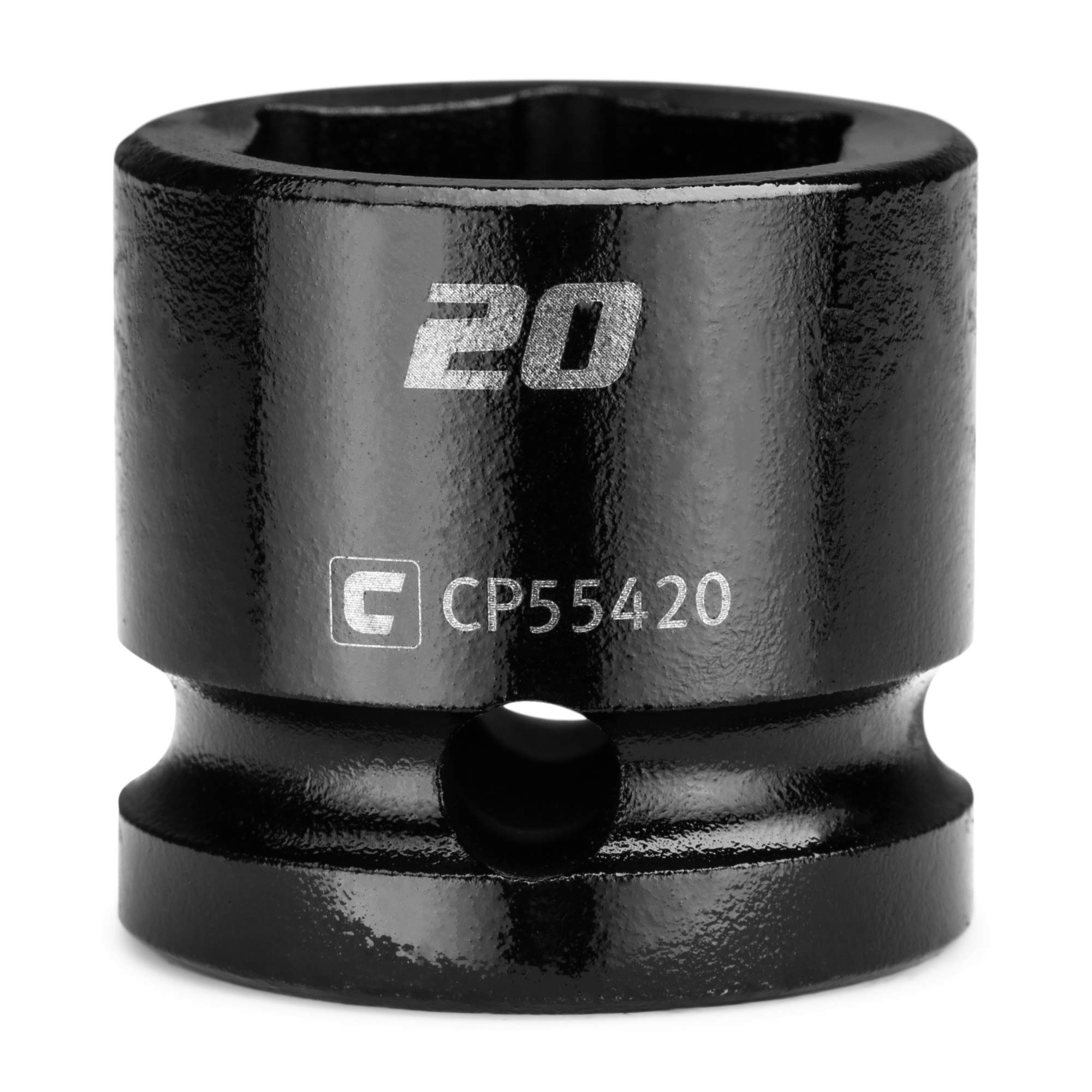 Capri Tools 20 mm Stubby Impact Socket, 1/2 in. Drive, 6-Point, Metric (CP55420)