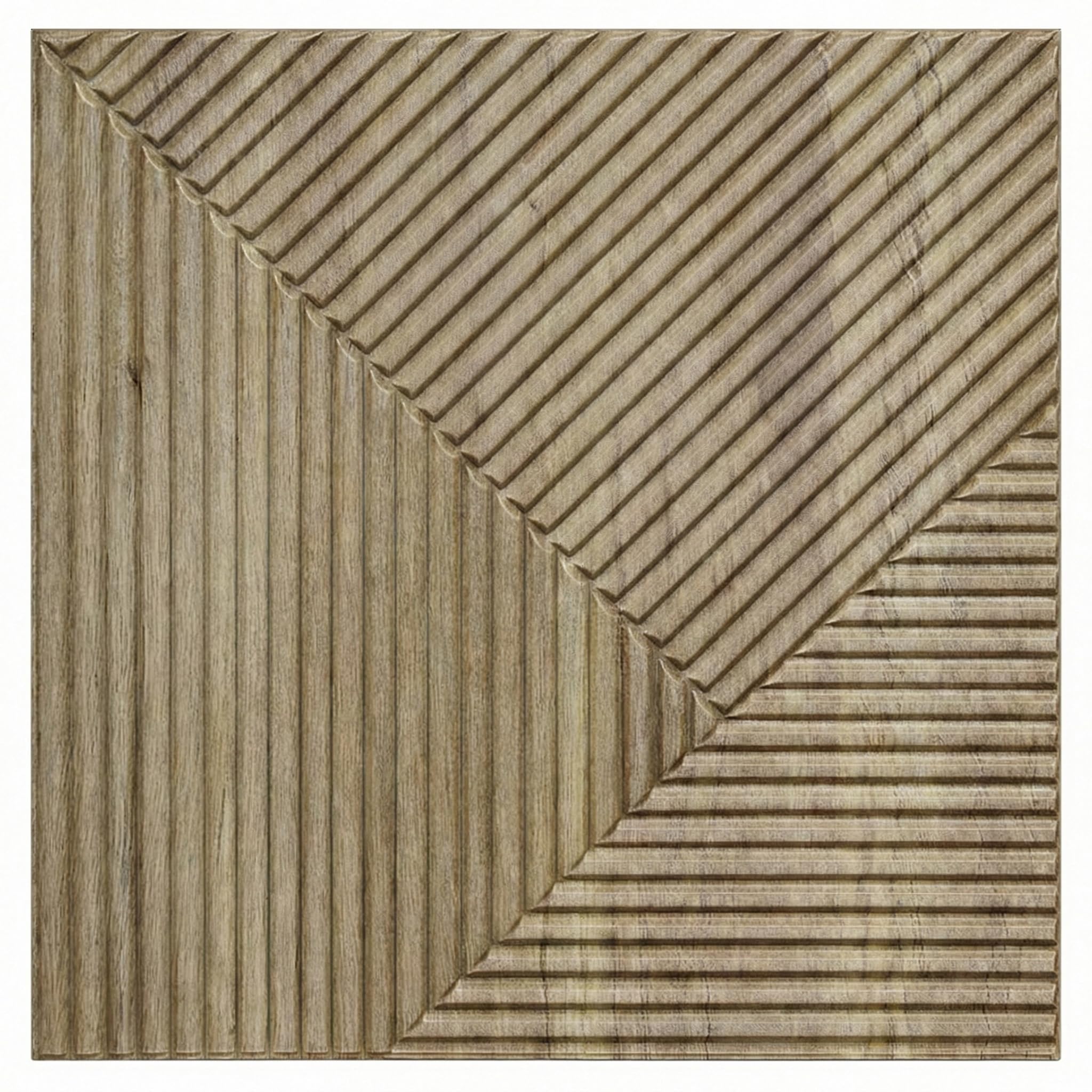 Faux Wood 3D Wall Panels, Wood Grain, Waterproof PVC, Natural Oak