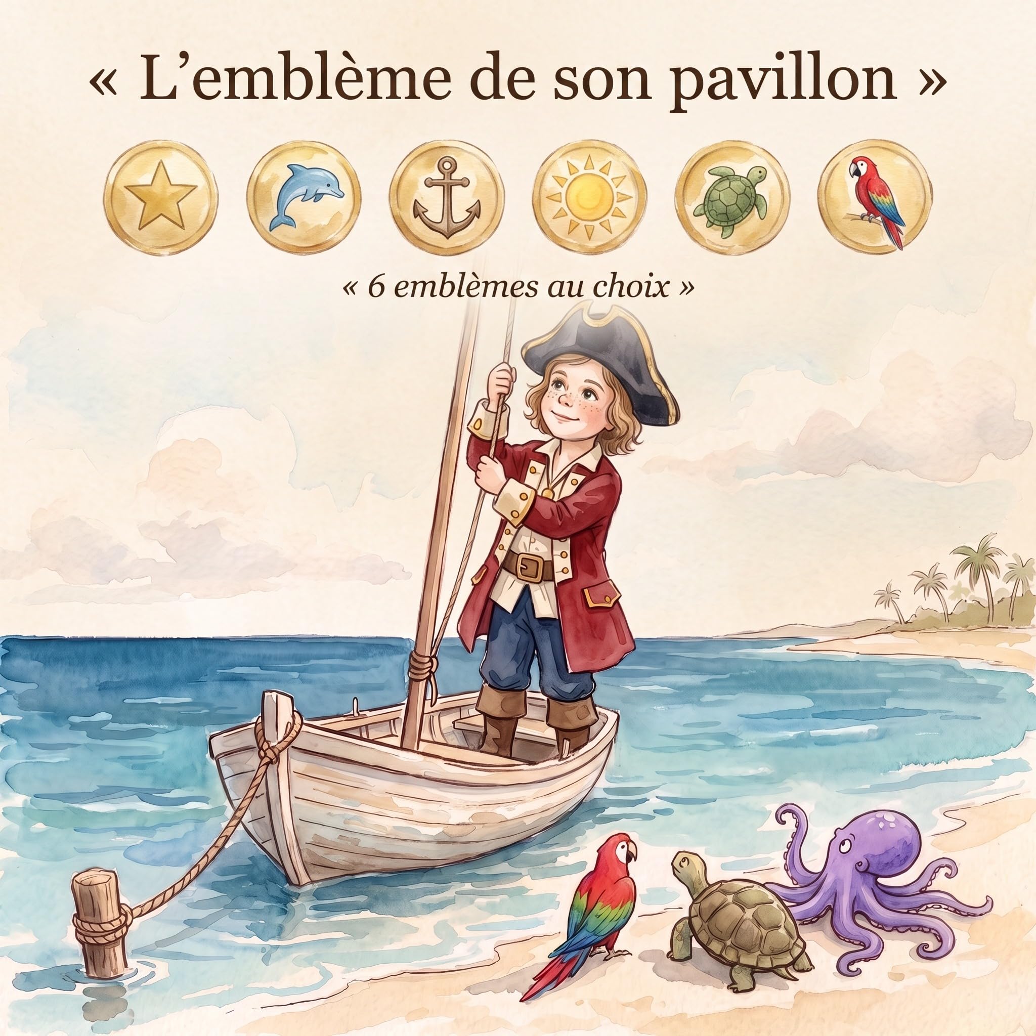 Livre personnalisé enfant pirate photo et prénom - Cadeau chasse au trésor
