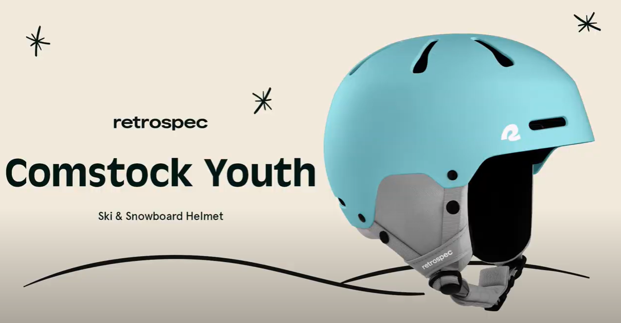 Comstock Kids Ski & Snowboard Helmet With ABS Shell, EPS Impact Protection & 10 Cooling Vents