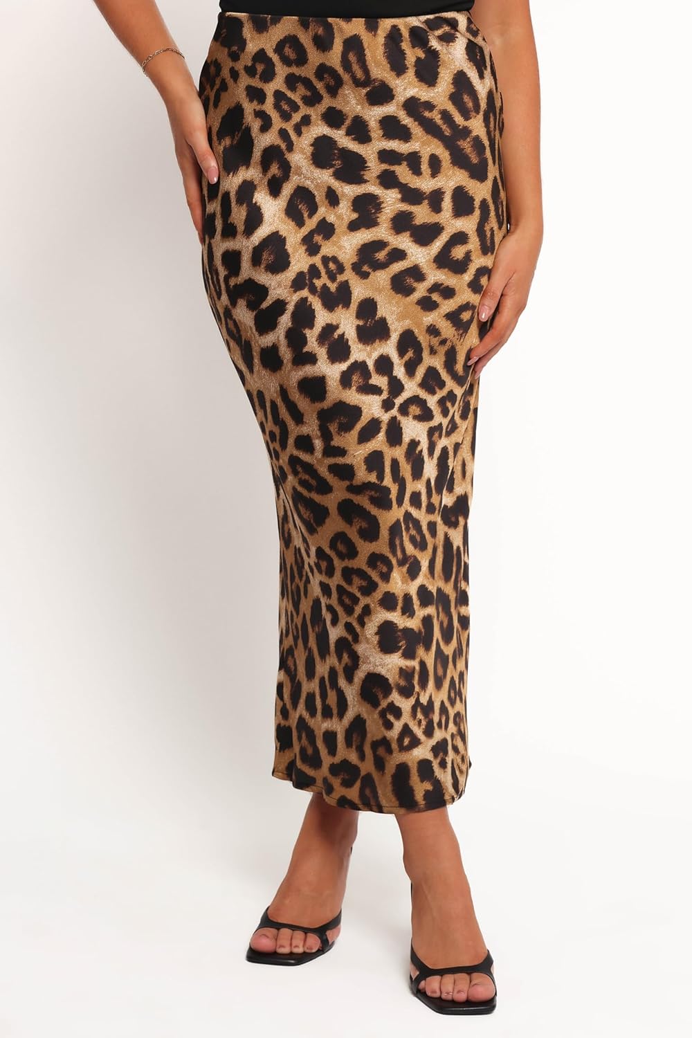 Petal & Pup Women's Kaia-midi-Skirt-Leopard