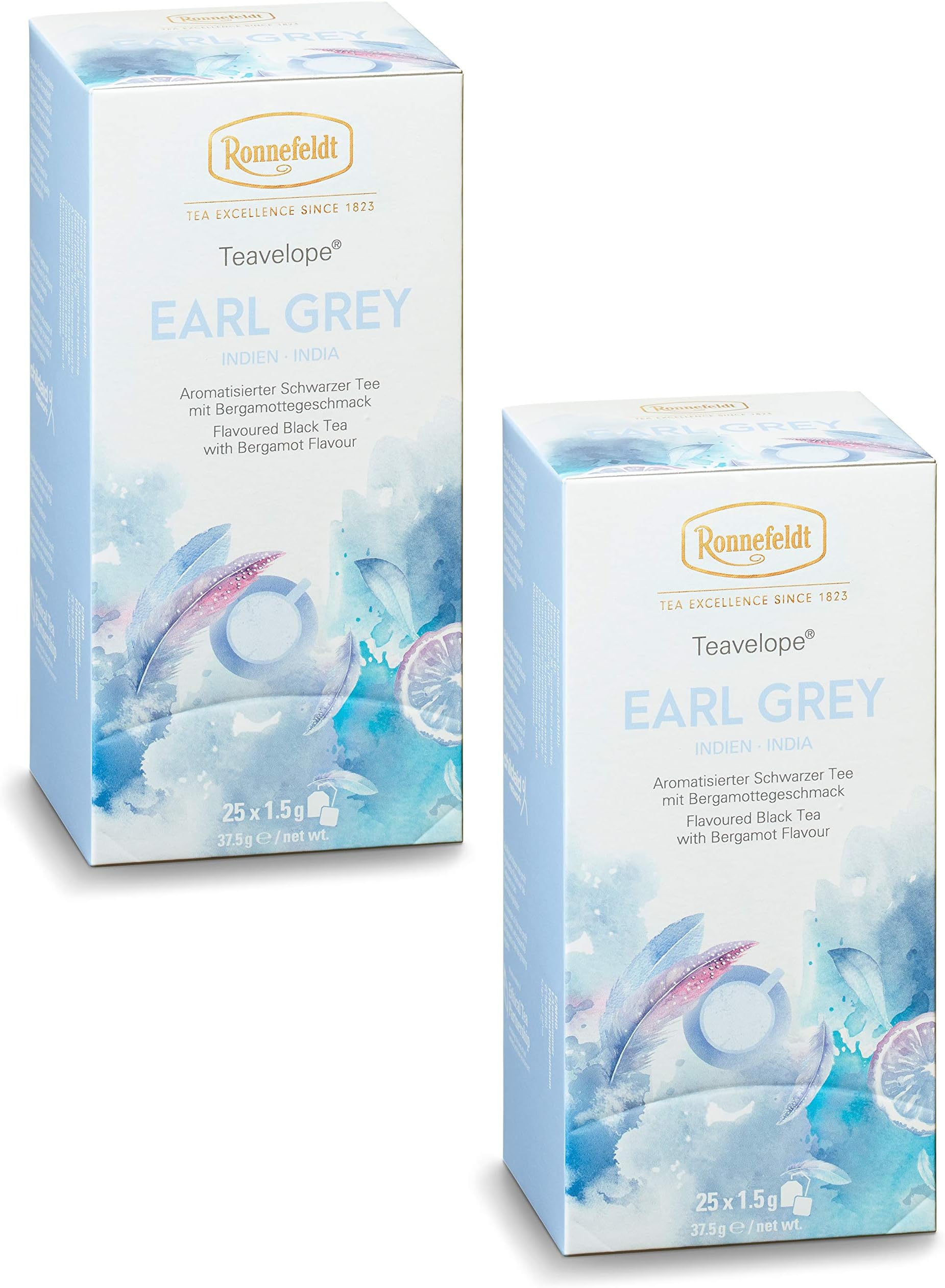 RonnefeldtTeavelope Earl Grey Flavoured Black Tea 2 x 25 x 1.5 g