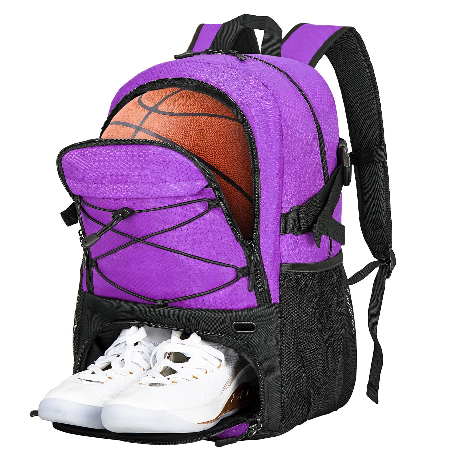 Goloni Basketball Bag,Large Sports Bag with with Separate Ball & Shoe Compartments,Gym Bag for Basketball,Soccer,Volleyball