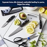 HENCKELS Definition 14 Couteau de cuisine en pièces ensemble- Couverts professionnels, Couteaux d'auto-affûtage pour l'étuvage, le givrage, le dégivrage & Couper
