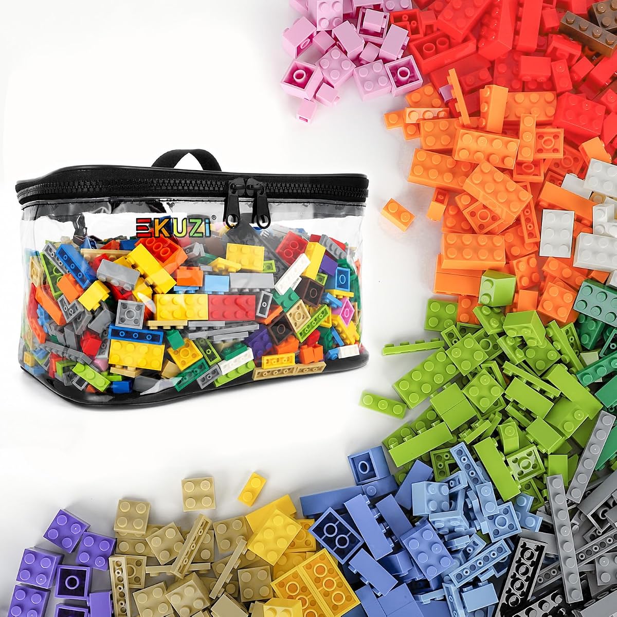 1000 PCS Building Bricks Storage Bag Compatible with Lego Classic